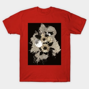 Silver Floral Bouquet T-Shirt